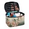 Flashideas Hummingbird Makeup Bag Large Opening Design Makeup Bag Cosmetic Organizer Storage Case Makeup Organizer Bag for Travel with Makeup Brushes Compartments