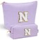 YOOLIFE Makeup Bag Cute Cosmetics Organizer for Women Personalized Gifts for Best Friend Daughter Valentines Day Wedding