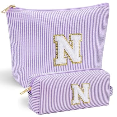 YOOLIFE Makeup Bag Cute Cosmetics Organizer for Women Personalized Gifts for Best Friend Daughter Valentines Day Wedding