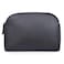 kamumanni Makeup Pouch for Purse Waterproof Cosmetic Organizer Bag Pu Leather Travel Pouch Black