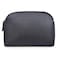 kamumanni Makeup Pouch for Purse Waterproof Cosmetic Organizer Bag Pu Leather Travel Pouch Black