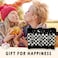 RYYCDOI Goth Spooky Gifts for Women Gothic Horror Skeleton Black Makeup Bag Cosmetic Pouch