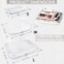 PGAXM 3PCS Clear Hard Plastic Zipper Case Double Zippers Hard Pouch Portable Travel Organizer Bin Clear Makeup Bag for Toy Storage Snack Bag Cosmetics Diaper Bag Toiletry Bag 3PCSM