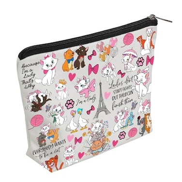 WZJHCL Cat Lady Makeup Pouch Cat Lady Lover Gift WDW Vacation Travel Storage Organizer Bag
