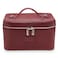 ETOILE Vanity Case Burgundy Stylish Travel Makeup Bag Organizer with Dividers