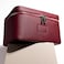 ETOILE Vanity Case Burgundy Stylish Travel Makeup Bag Organizer with Dividers