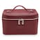 ETOILE Vanity Case Burgundy Stylish Travel Makeup Bag Organizer with Dividers