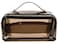 EURYNOME Clear Makeup Organizer Bag Semi Transparent Travel Makeup Bag Leather Handle Clear Cosmetic Bag with Zipper