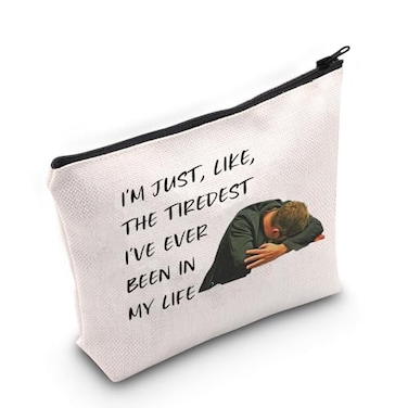 MNIGIU ITYSL TV Show Inspired Gift Im the Tiredest Ive ever Been Makeup Zipper Pouch for Tim Fans Tiredest Medium