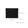 YONBEN Square Makeup Bag Cosmetic Bag Tote Organizer Insert for Handbags Cotton Canvas Simple Style Multiple Compartments Black