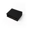 YONBEN Square Makeup Bag Cosmetic Bag Tote Organizer Insert for Handbags Cotton Canvas Simple Style Multiple Compartments Black