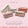 Studio Oh! Studio Oh Loaf Cosmetic Pouch Makeup Organizer for Travel Size Toiletries Metal Zippered Pouch Closes Securely Water Resistant Vegan Leather Put a Bow On It Loaf