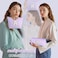 YOOLIFE Bridesmaid Gifts for Wedding Day Preppy Makeup Bag Organizer 30th Birthday Gift Purple