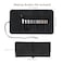 ULTECHNOVO Makeup Brush Case Travel Makeup Brush Case Roll Up Brush Holder Organizer Pouch Cosmetic Bag for Travel Rolling Bag Storage Case PU Leather