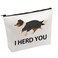 PWHAOO S heltie G ift Sheltie Dog Makeup Bag Sheltie Dog Sheltie Mom Gift Shetland Sheepdog Lover Gift I Herd You B