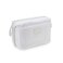 ETOILE Jet Setter Travel Case Off White Soft Flexible and Foldable Makeup Cosmetic Travel Bag