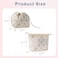 uekeboag Cotton Quilted Drawstring Makeup Bag with Canvas LiningCoquette Aesthetic Cute Travel Toiletry BagDrawstring Gift Bag for Women and Girls08Pink Flower
