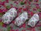 INDACORIFY Quilted Make up Cosmetic Bag Hand Block Print Waterproof Toiletry Bags Storage Bag in Cotton Fabric 3 Pieces Make up Pouch Set