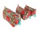 Rastogi Handicrafts Cosmetic Bags Set 3 Piece Make Up Organizer Bag Storage Bags with Zipper Closure 3 Sky Blue Design4