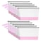 Sinzip 10 Pieces Cotton Canvas Makeup Bag with Bottom and Strap MultiPurpose Cosmetic Bag with Zipper Travel Toiletry Pouch Blank DIY Craft Bag WhitePink S