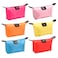 Vyooxcy Set of 6 Waterproof Nylon Cosmetic Pouch for Women Foldable Dumpling Shaped Makeup Bag for Travel and Storage