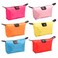 Vyooxcy Set of 6 Waterproof Nylon Cosmetic Pouch for Women Foldable Dumpling Shaped Makeup Bag for Travel and Storage