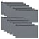 Sinzip 12 Pieces Cotton Canvas Makeup Bag Multipurpose Cosmetic Bag with Zipper Travel Toiletry Pouch Blank DIY Craft Bag Grey S