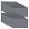 Sinzip 12 Pieces Cotton Canvas Makeup Bag Multipurpose Cosmetic Bag with Zipper Travel Toiletry Pouch Blank DIY Craft Bag Grey S