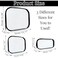 YOQIVEXU 3 Pcs Clear Hard Zipper Case Hard Shell Plastic Clear Organizer Bag Transparent Makeup Pouches Portable Box for Travel Toiletries Toy Storage Bins Black Multi