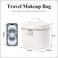 honitty Makeup Bag Travel Make up Case with Compartments and Handle Portable Cosmetic Organizer BagsToiletry Bag for Women