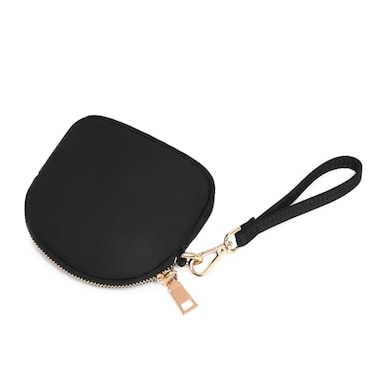 YONBEN Organizer Bag Makeup Bag for Purse Travel Toiletry Zipper Pouch Small Makeup Pouch with Pockets Wristband design Black Nylon