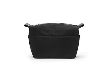 YONBEN Insert Storage Bag Purse Organizer and Cosmetic Travel Bags for Women Makeup Bag with Compartments Three Sizes Cotton Canvas builtin compartments functiona and fashionable