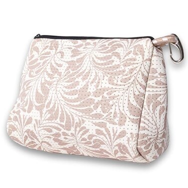 POPUPS Large Makeup Bag with Zipper Waterproof Neoprene Cosmetic Bag 77 x 1075 x 5 inches