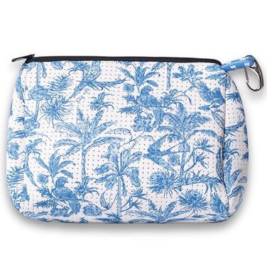 POPUPS Large Makeup Bag with Zipper Waterproof Neoprene Cosmetic Bag 77 x 1075 x 5 inches Toile