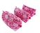 Rastogi Handicrafts Cosmetic Bags Set 3 Piece Make Up Organizer Bag Storage Bags with Zipper Closure 3 Pink Design5