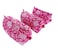 Rastogi Handicrafts Cosmetic Bags Set 3 Piece Make Up Organizer Bag Storage Bags with Zipper Closure 3 Pink Design5