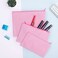 Sinzip 12 Pieces Cotton Canvas Makeup Bag Multipurpose Cosmetic Bag with Zipper Travel Toiletry Pouch Blank DIY Craft Bag Pink L