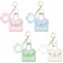 Arvintas 4PCS Super Smalls Makeup Bag with Mirror Mini Makeup Bag for Women Coin Wallet Bag Charms Y2k Accessories Cute Leather Keychain Style 3