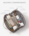 EACHY Travel Makeup Bag Large Toiletry Bag for Women FlatOpening Organizer Pouch with Compartments