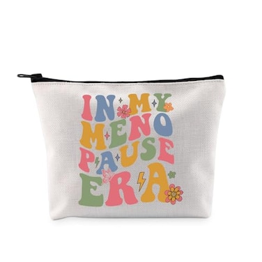 G2TUP Funny Menopause Gift My Menopause Era Makeup Bag Hormone Therapy Cosmetic Bag Hot Flashes Gift Menopause Era MB