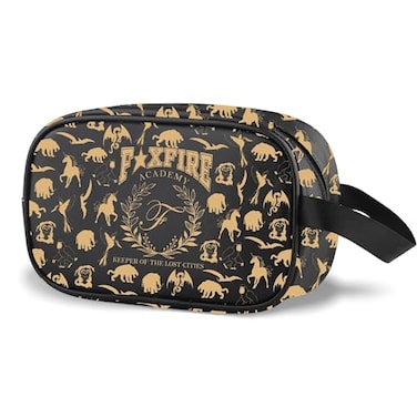 WCGXKO Book Lover Gift Academy Keeper Of The Lost Cities Bookish Clear Makeup Bag Academy Cbag