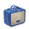 ETOILE Small Twin Cosmetic Case Cobalt Dual Compartment Cosmetic Beauty Organizer Toiletry Case