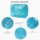 TotePrint Holographic Star Large Light Blue Makeup Cosmetic Organizer Bag and Travel Pouch with HandleDurable MaterialZipper DesignIdeal for MakeupTravel Essentials Blue