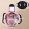 Mrsfox Lay Flat Drawstring Makeup BagTravel Cosmetic Organizer for WomenLarge Capacity Toiletry BagPortable OpenFlat Design for Skincare and Makeup Brushes Pink