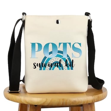 G2TUP POTS Awareness Gift POTS Syndrome Fighter Warrior Cosmetic Bag Dysautonomia Awareness Gift