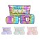 Hiroyuki 3pcs Iridescent Quilted Makeup Bag ILOVEUMOM rainbow