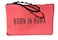 Valentino BORN IN ROMA Pink Coral Small Flat Makeup Cosmetic Gift Wristlet Pouch Approx 7L x 45 4180