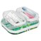 CarryEpic Clear Hard Shell Zipper Cases3 Packs Plastic Hard Sided Zippers Pouches Clear Hardshell Pencil Case For Storage Diaper Bag Organizer Bliss Bins 2Small1Medium