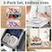CarryEpic Clear Hard Shell Zipper Cases3 Packs Plastic Hard Sided Zippers Pouches Clear Hardshell Pencil Case For Storage Diaper Bag Organizer Bliss Bins 2Small1Medium