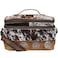 STS Ranchwear Vaquero Glamour STS34330 Zip Around Full Grain Leather Cosmetic Organizer with 2 Compartments Multi